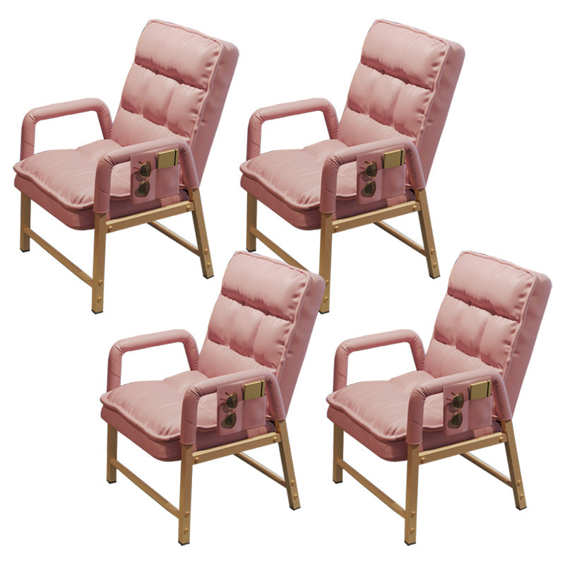 Eigentijdse vaste mantelstoel metaal verstelbare rughoogte bureau stoel