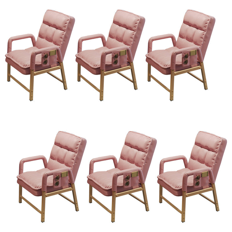 Eigentijdse vaste mantelstoel metaal verstelbare rughoogte bureau stoel