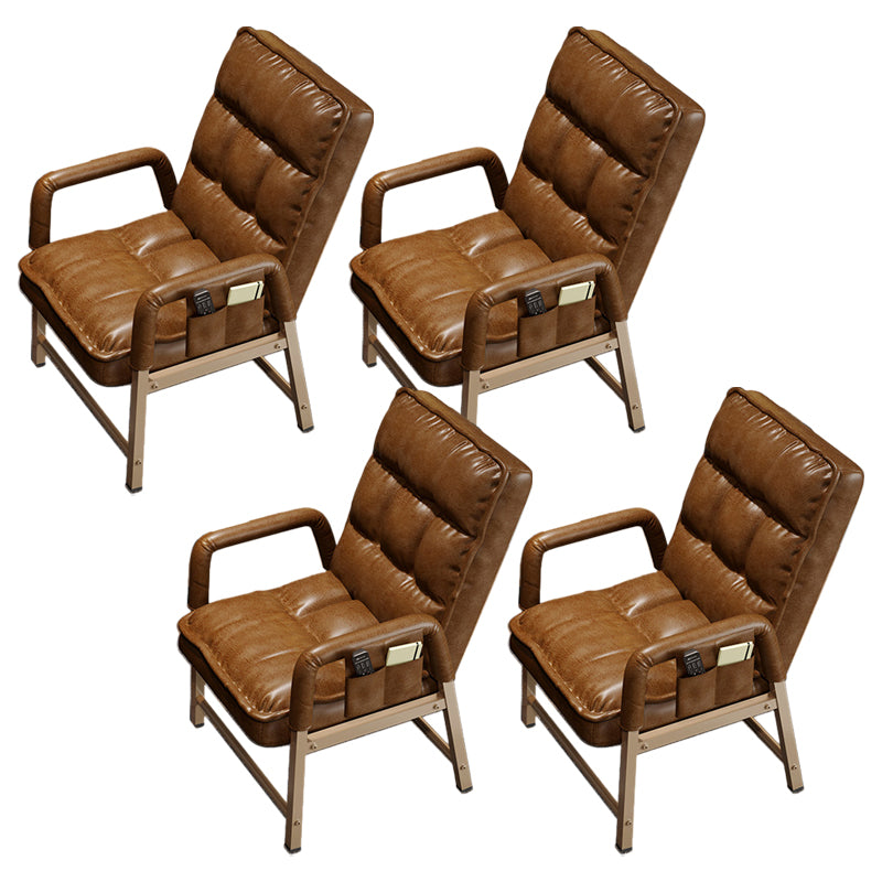 Eigentijdse vaste mantelstoel metaal verstelbare rughoogte bureau stoel