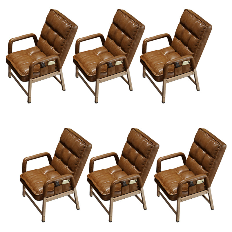 Eigentijdse vaste mantelstoel metaal verstelbare rughoogte bureau stoel