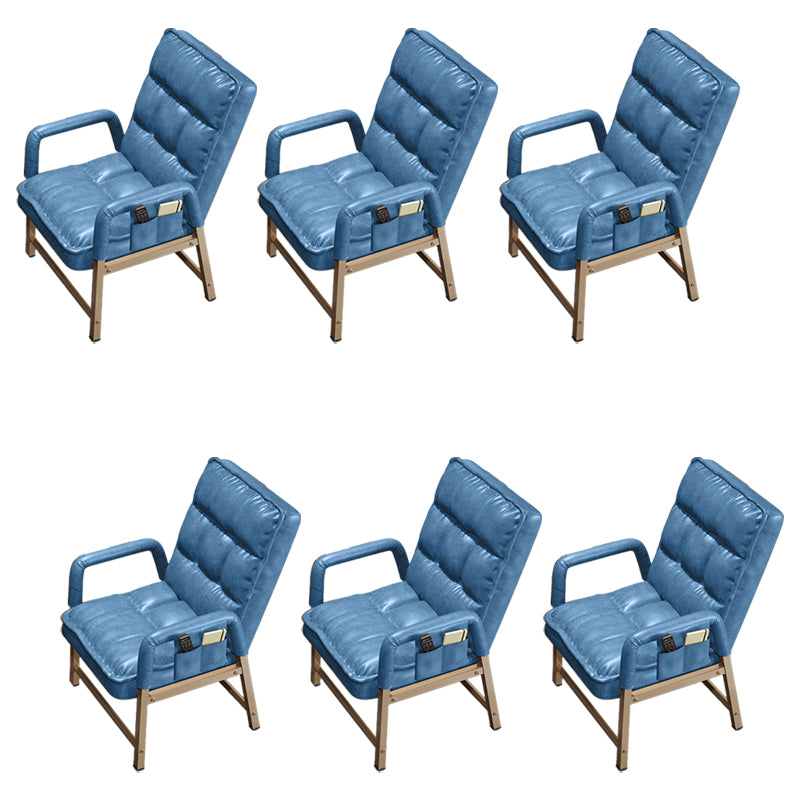 Eigentijdse vaste mantelstoel metaal verstelbare rughoogte bureau stoel