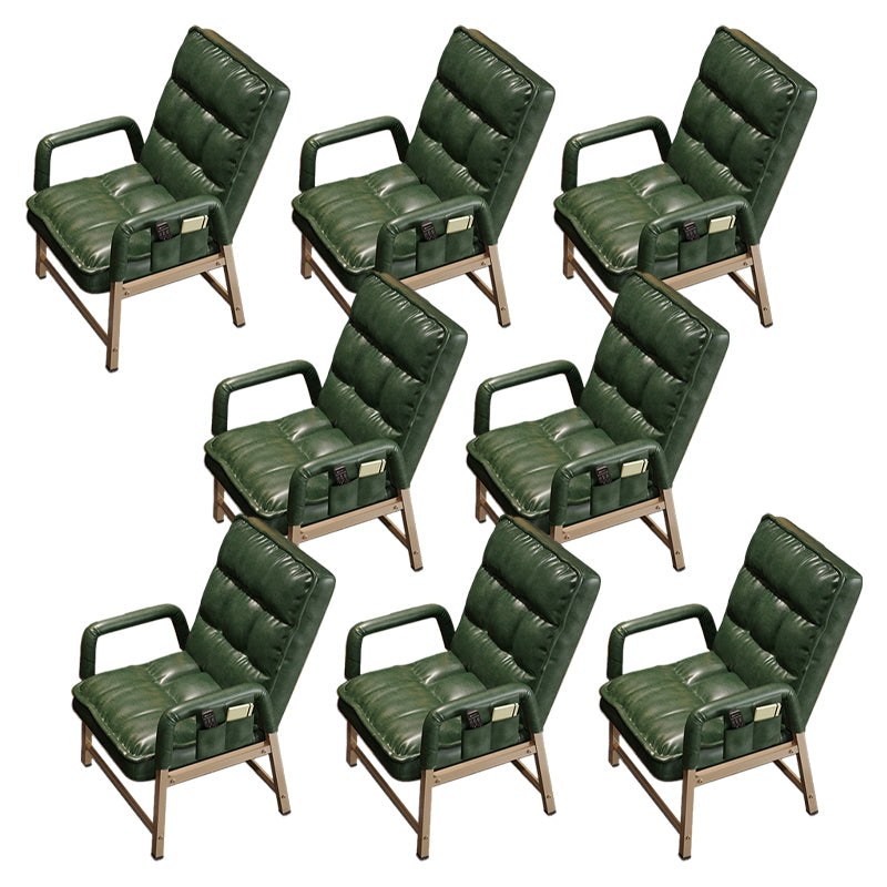 Eigentijdse vaste mantelstoel metaal verstelbare rughoogte bureau stoel