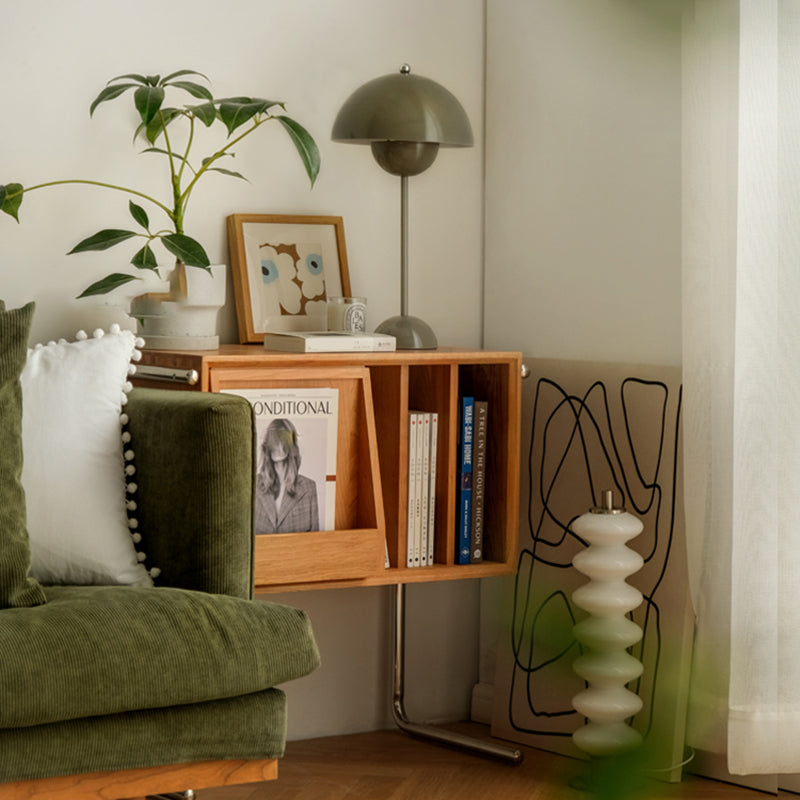 Modern Style Closed Back Bookshelf Wooden Bookcase for Home Office