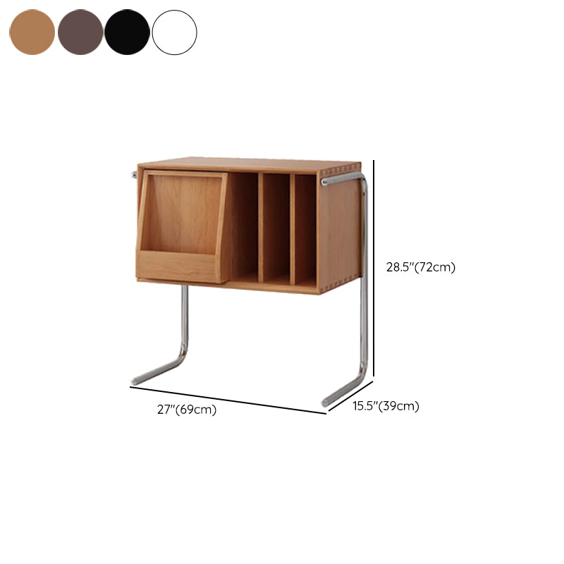 Modern Style Closed Back Bookshelf Wooden Bookcase for Home Office