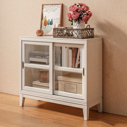 Modern Style Closed Back Bookshelf Wooden Vertical Bookcase in White
