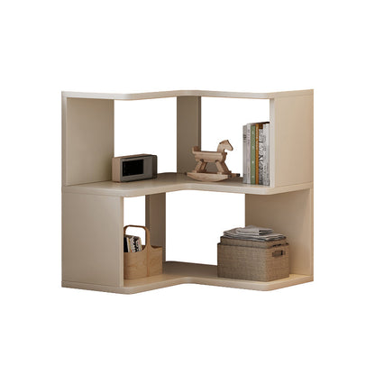 Libreria in legno ingegnerizzato in stile libreria aperta in stile contemporaneo con scaffali