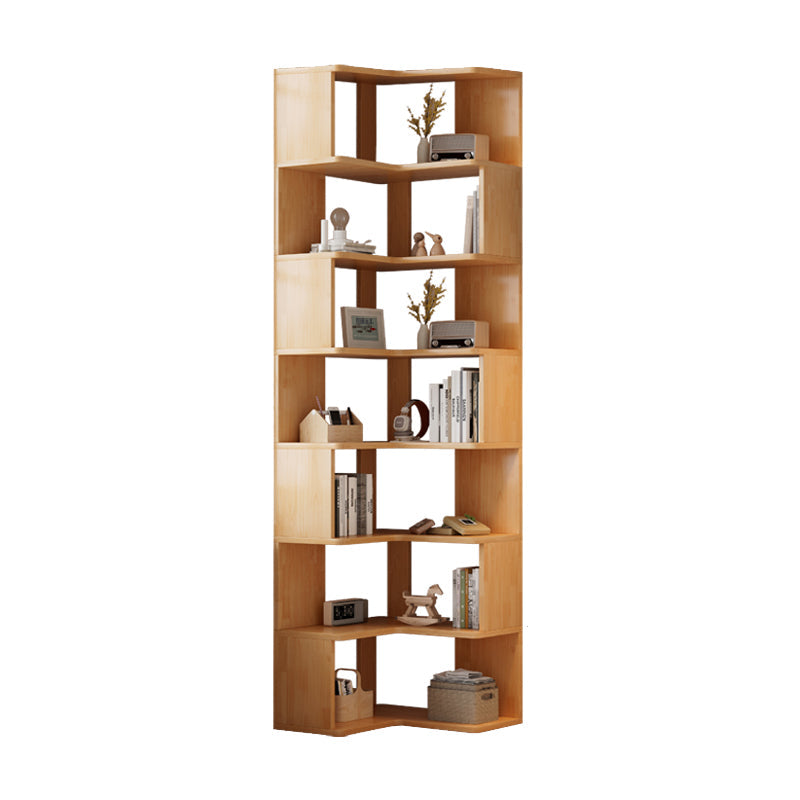 Libreria in legno ingegnerizzato in stile libreria aperta in stile contemporaneo con scaffali