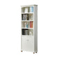 Contemporary Wood Bookshelf Standard Closed Back White Bookcase 27.6"L x 11.8"W x 70.9"H Drawer Not Included 1 Clearhalo 'Bookcases' 'furn' 'furn_bookcases' 'Furniture' 'Office Furniture' 6839678
