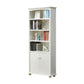 Contemporary Wood Bookshelf Standard Closed Back White Bookcase 31.5"L x 11.8"W x 70.9"H Drawer Not Included 1 Clearhalo 'Bookcases' 'furn' 'furn_bookcases' 'Furniture' 'Office Furniture' 6839680