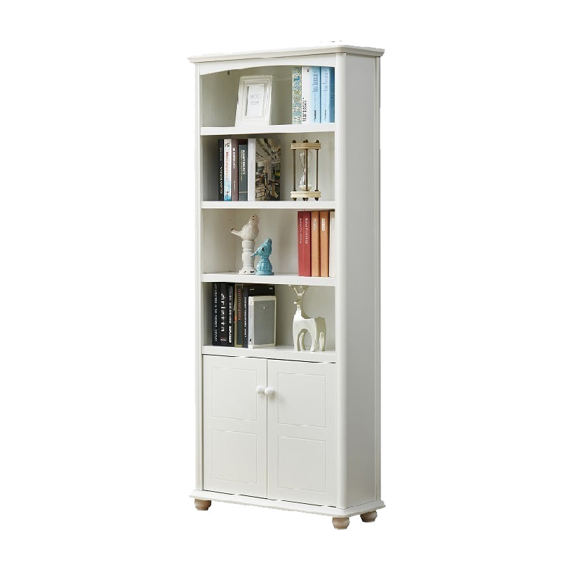 Contemporary Wood Bookshelf Standard Closed Back White Bookcase 31.5"L x 11.8"W x 70.9"H Drawer Not Included 1 Clearhalo 'Bookcases' 'furn' 'furn_bookcases' 'Furniture' 'Office Furniture' 6839680