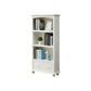 Contemporary Wood Bookshelf Standard Closed Back White Bookcase 23.6"L x 11.8"W x 51.2"H 1 Cabinet Not Included Clearhalo 'Bookcases' 'furn' 'furn_bookcases' 'Furniture' 'Office Furniture' 6839681