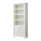 Contemporary Wood Bookshelf Standard Closed Back White Bookcase Clearhalo 'Bookcases' 'furn' 'furn_bookcases' 'Furniture' 'Office Furniture' 6839683
