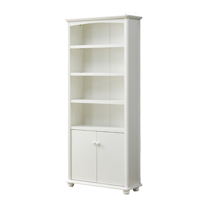 Contemporary Wood Bookshelf Standard Closed Back White Bookcase Clearhalo 'Bookcases' 'furn' 'furn_bookcases' 'Furniture' 'Office Furniture' 6839683