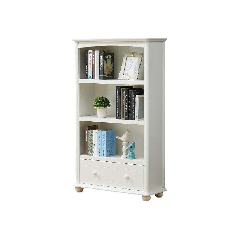 Contemporary Wood Bookshelf Standard Closed Back White Bookcase 31.5"L x 11.8"W x 51.2"H 1 Cabinet Not Included Clearhalo 'Bookcases' 'furn' 'furn_bookcases' 'Furniture' 'Office Furniture' 6839684