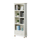 Contemporary Wood Bookshelf Standard Closed Back White Bookcase 23.6"L x 11.8"W x 59.1"H 1 Cabinet Not Included Clearhalo 'Bookcases' 'furn' 'furn_bookcases' 'Furniture' 'Office Furniture' 6839686