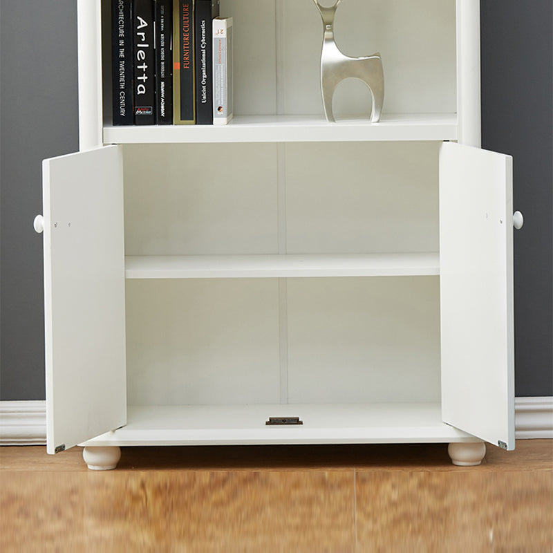 Contemporary Wood Bookshelf Standard Closed Back White Bookcase Clearhalo 'Bookcases' 'furn' 'furn_bookcases' 'Furniture' 'Office Furniture' 6839689
