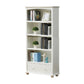 Contemporary Wood Bookshelf Standard Closed Back White Bookcase 31.5"L x 11.8"W x 59.1"H 1 Cabinet Not Included Clearhalo 'Bookcases' 'furn' 'furn_bookcases' 'Furniture' 'Office Furniture' 6839690