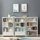 Contemporary Wood Bookshelf Standard Closed Back White Bookcase Clearhalo 'Bookcases' 'furn' 'furn_bookcases' 'Furniture' 'Office Furniture' 6839696