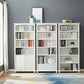 Contemporary Wood Bookshelf Standard Closed Back White Bookcase Clearhalo 'Bookcases' 'furn' 'furn_bookcases' 'Furniture' 'Office Furniture' 6839699
