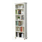 Contemporary Wood Bookshelf Standard Closed Back White Bookcase 23.6"L x 11.8"W x 70.9"H Drawer Not Included Cabinet Not Included Clearhalo 'Bookcases' 'furn' 'furn_bookcases' 'Furniture' 'Office Furniture' 6839708