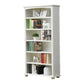 Contemporary Wood Bookshelf Standard Closed Back White Bookcase 35.4"L x 11.8"W x 70.9"H Drawer Not Included Cabinet Not Included Clearhalo 'Bookcases' 'furn' 'furn_bookcases' 'Furniture' 'Office Furniture' 6839710