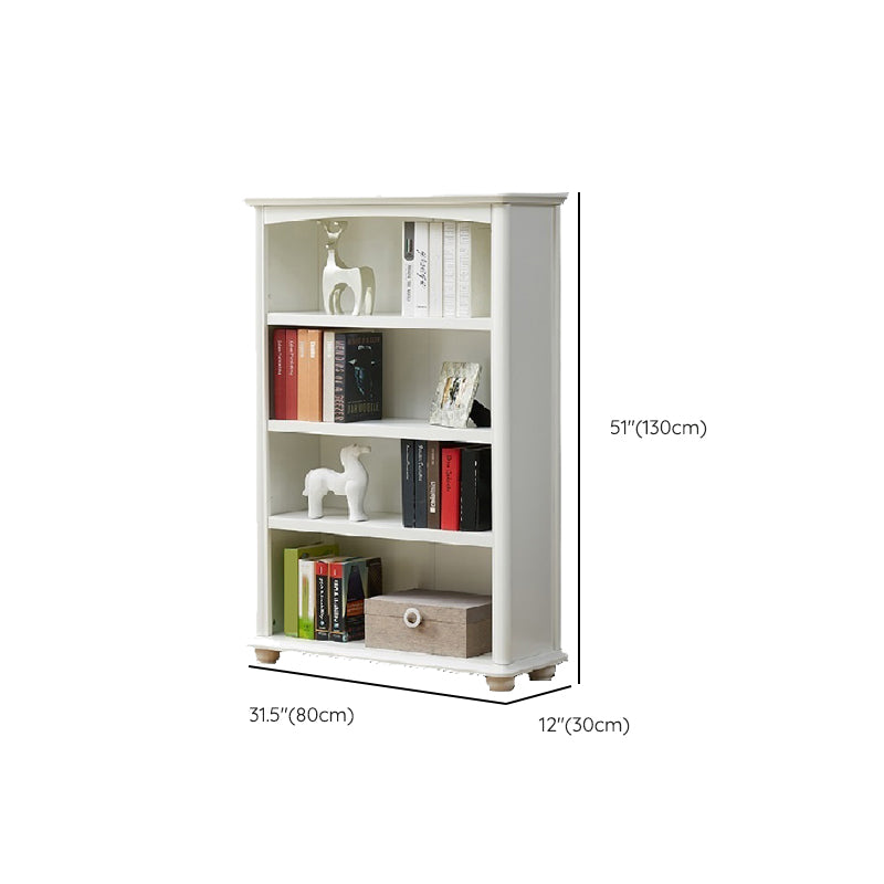 Contemporary Wood Bookshelf Standard Closed Back White Bookcase Clearhalo 'Bookcases' 'furn' 'furn_bookcases' 'Furniture' 'Office Furniture' 6839713