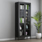 Scandinavian Standard Bookshelf Metal Closed Back Bookcase with Doors Clearhalo 'Bookcases' 'furn' 'furn_bookcases' 'Furniture' 'Office Furniture' 6839737