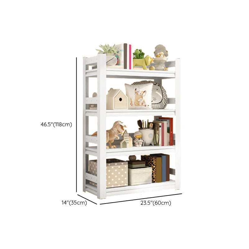 Standard Steel Open Back Bookcase Contemporary White Open Back Bookshelf