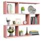 Modern Wooden Shelf Bookcase Wall Mounted Shelves Included Shelf for Bedroom