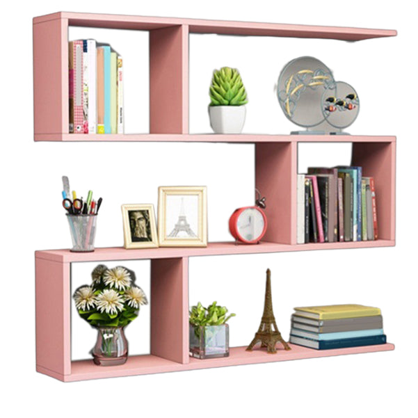 Modern Wooden Shelf Bookcase Wall Mounted Shelves Included Shelf for Bedroom