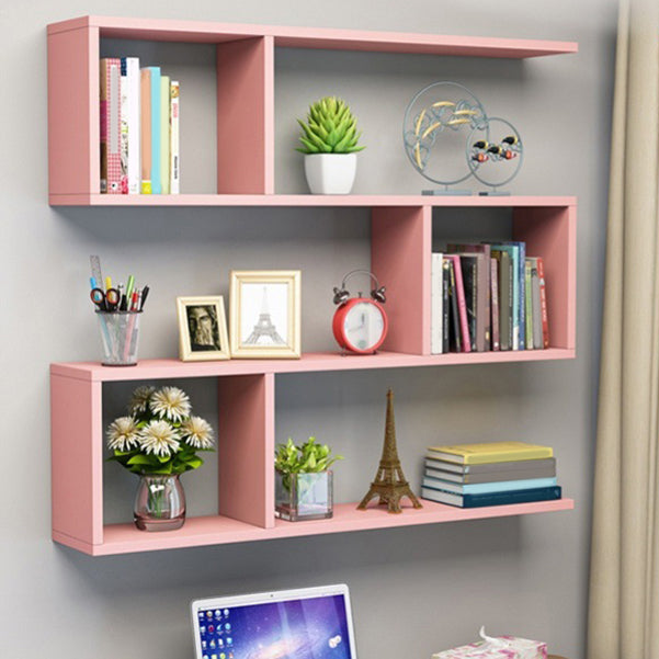 Modern Wooden Shelf Bookcase Wall Mounted Shelves Included Shelf for Bedroom