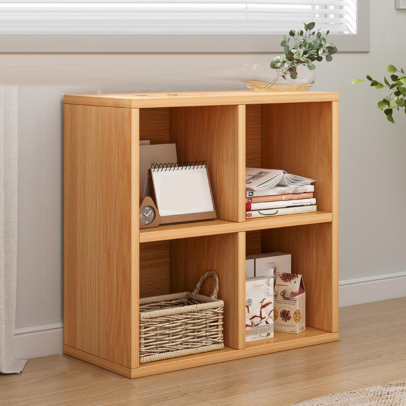 Contemporary Engineered Wood Bookshelf Standard Closed Back with Shelves