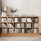 Contemporary Engineered Wood Bookshelf Standard Closed Back with Shelves