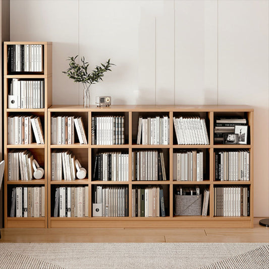 Standard di libreria in legno ingegnerizzato contemporaneo chiuso con gli scaffali