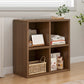 Contemporary Engineered Wood Bookshelf Standard Closed Back with Shelves
