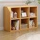 Contemporary Engineered Wood Bookshelf Standard Closed Back with Shelves
