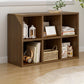 Contemporary Engineered Wood Bookshelf Standard Closed Back with Shelves