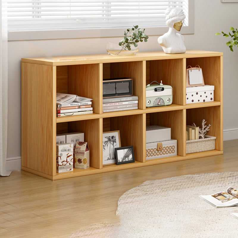 Contemporary Engineered Wood Bookshelf Standard Closed Back with Shelves