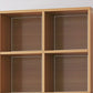 Contemporary Engineered Wood Bookshelf Standard Closed Back with Shelves