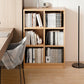 Contemporary Engineered Wood Bookshelf Standard Closed Back with Shelves