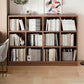 Contemporary Engineered Wood Bookshelf Standard Closed Back with Shelves