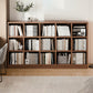 Contemporary Engineered Wood Bookshelf Standard Closed Back with Shelves