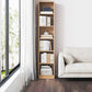 Contemporary Engineered Wood Bookshelf Standard Closed Back with Shelves