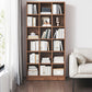 Contemporary Engineered Wood Bookshelf Standard Closed Back with Shelves