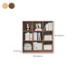 Contemporary Engineered Wood Bookshelf Standard Closed Back with Shelves