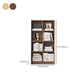 Contemporary Engineered Wood Bookshelf Standard Closed Back with Shelves