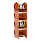 Scandinavian Acrylic Bookcase  Standard Closed Back Bookshelf with Shelves
