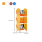 Scandinavian Acrylic Bookcase  Standard Closed Back Bookshelf with Shelves