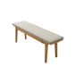 Solid Wood Seating Bench Modern Rectangle Bench , 11.7-inch Width Clearhalo 'Benches' 'Chairs & Seating' 'furn' 'furn_benches' 'Furniture' 'Living Room Furniture' 6840001