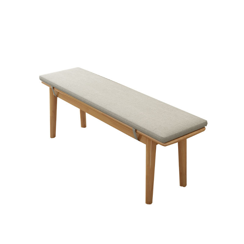 Solid Wood Seating Bench Modern Rectangle Bench , 11.7-inch Width Clearhalo 'Benches' 'Chairs & Seating' 'furn' 'furn_benches' 'Furniture' 'Living Room Furniture' 6840001